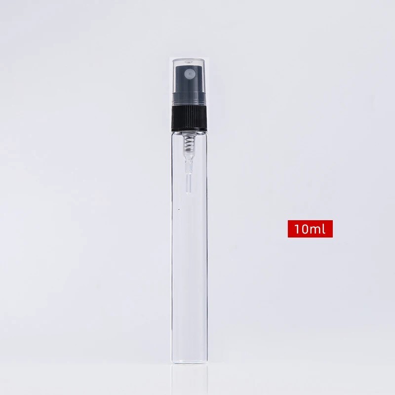 60Pcs - Empty Refillable Travel Glass Perfume Bottle With Spray Atomizer 10 ml