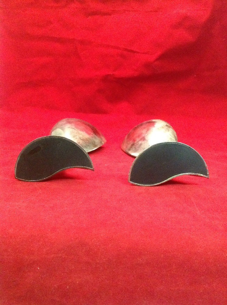 His & Her Silver Plated Inscribed Toasting Cups Z3 AM