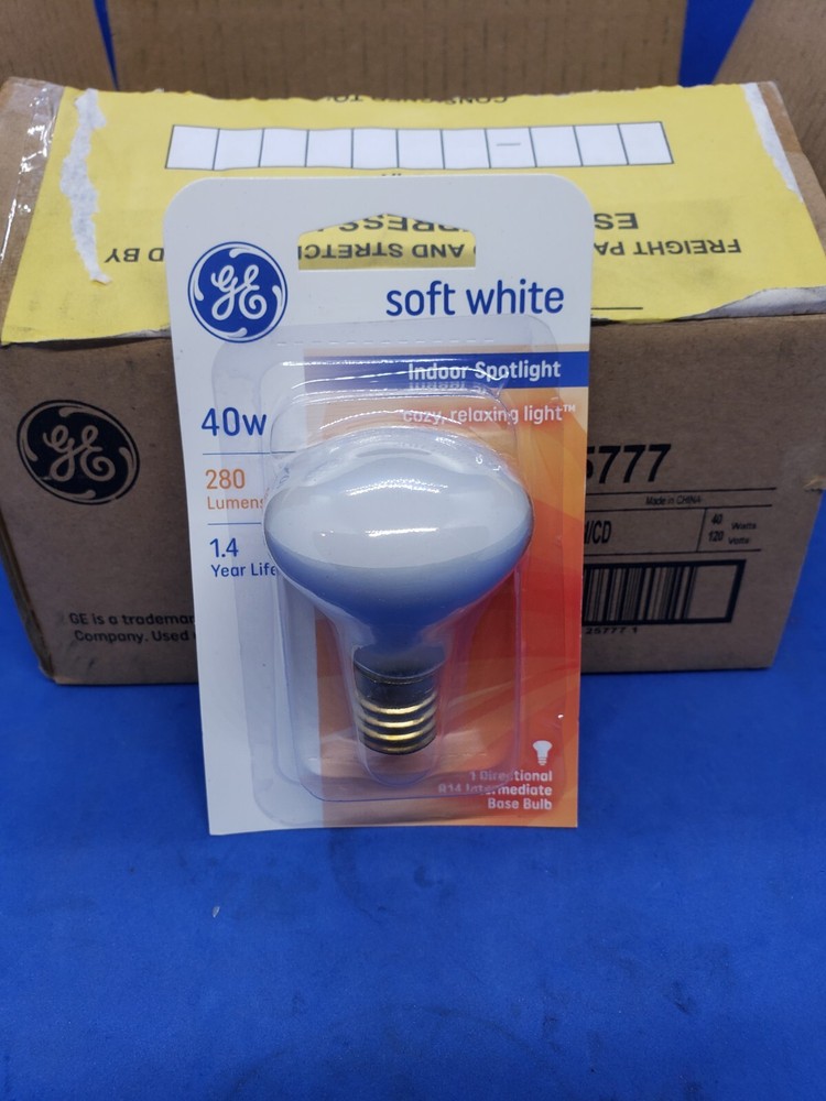 GE Indoor SpotLight Bulb Soft White 40 Watts 280 Lumens- 6 PACK