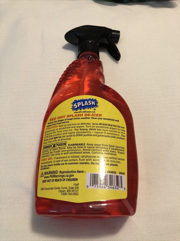 SPLASH Red Hot De-icer Windshield Trigger Spray 32 Ounces