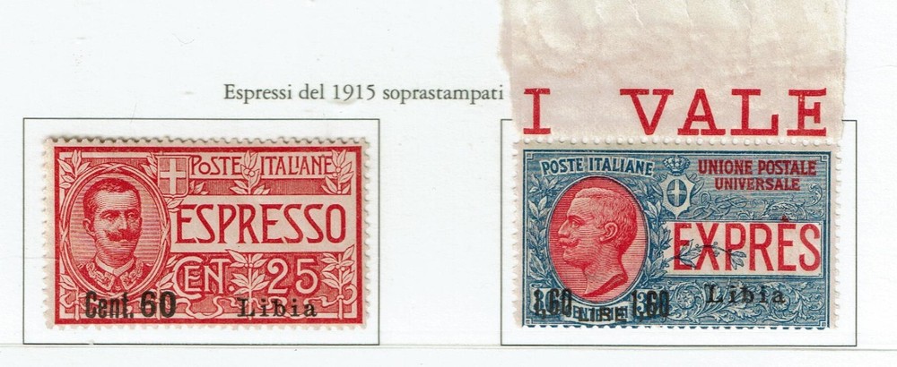 1922 Libya Cologne Stamps - Expressi Cent 30 E £1.60 MNH E 5/6 - S. 63
