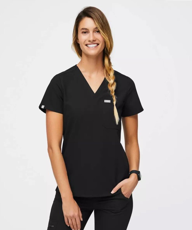 Figs Black Jogger Scrub Set Size S (A30)