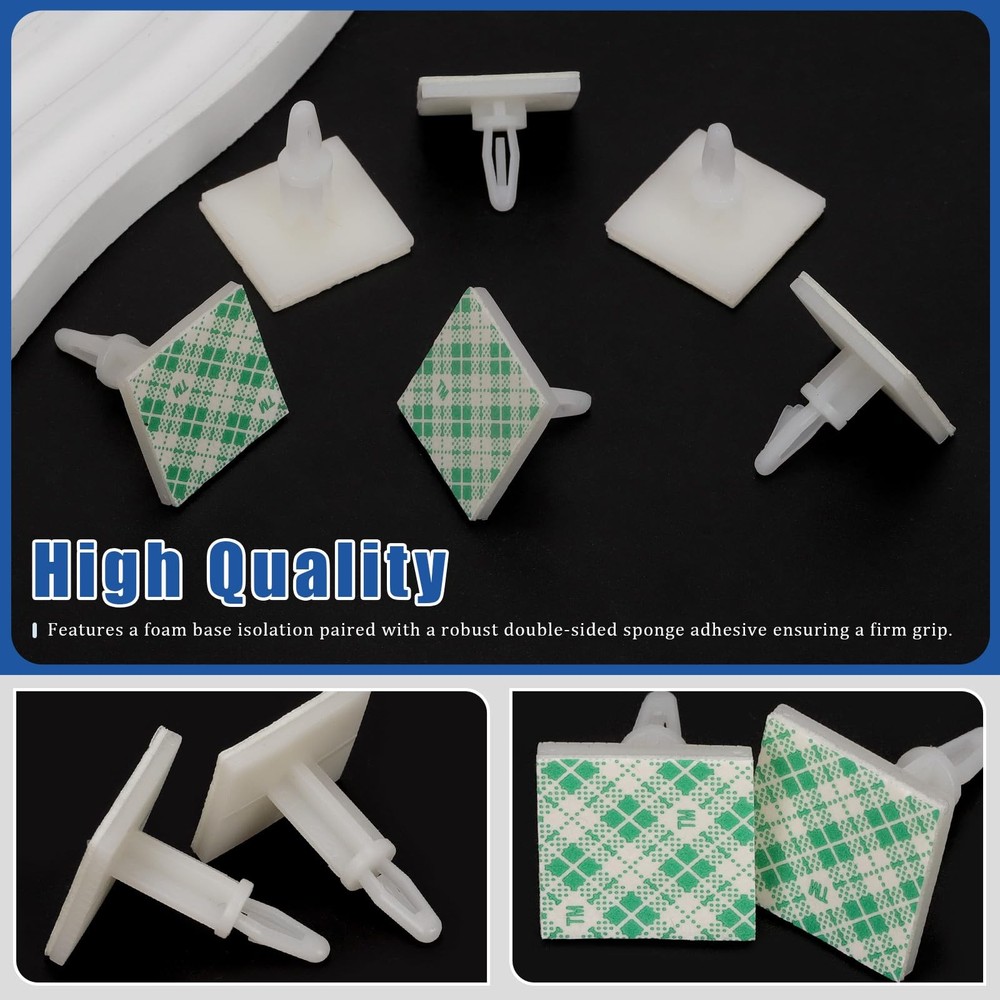 90 PCS Sticky PCB Spacer Adhesive Insulated Standoff Locking Snap-in Posts