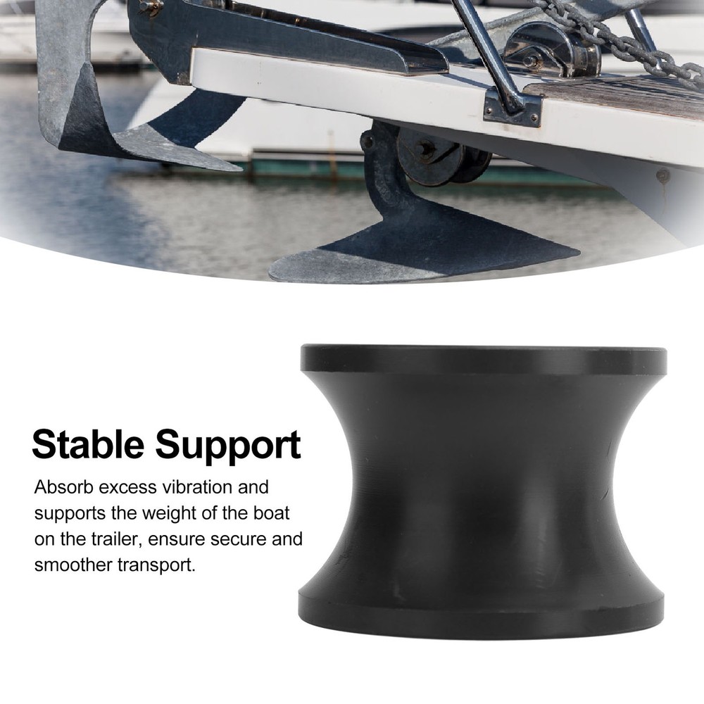 Boat Trailer Roller Assembly 60 X 45mm Shock Proof Rust Resistant Bow Roller Fo⊹