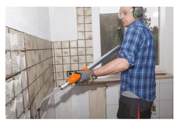 5-in-1 Pneumatic Multi-Function Tool W/ Scraper Shovel & Chisel Attachments