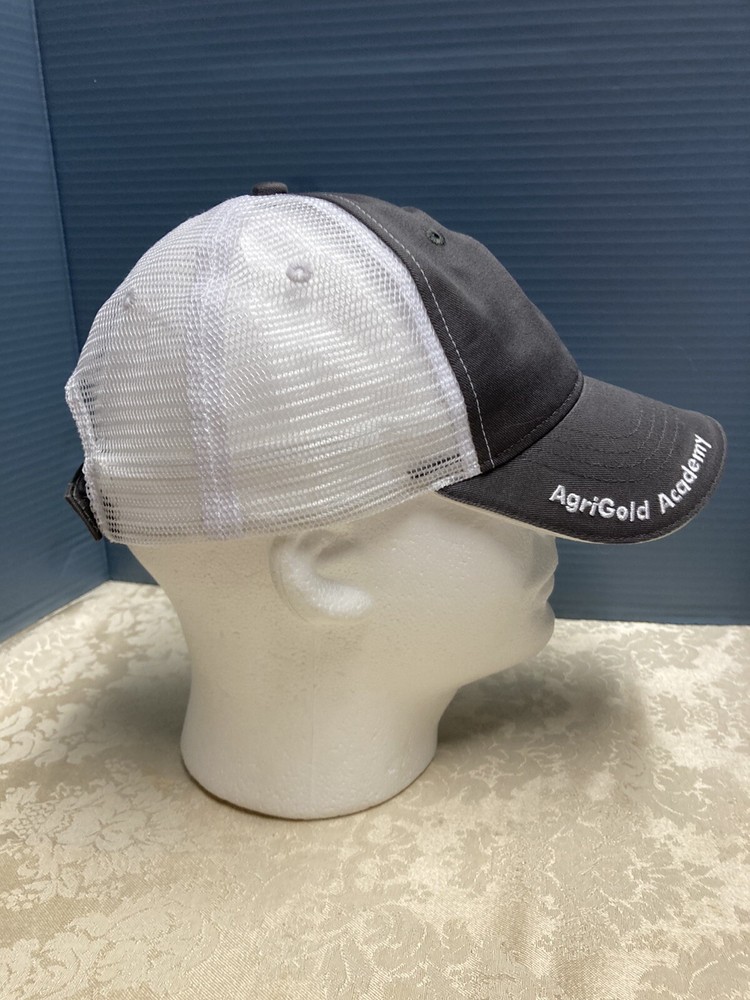 Agri Gold Academy Seed Hat/Cap Hook & Loop Mesh Back Embroidered Good Condition