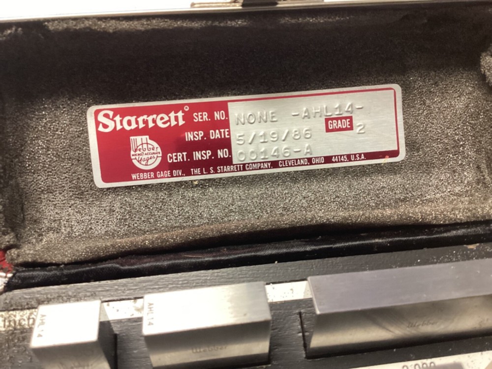 Starrett Gage blocks mini Inch set