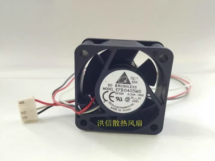 Delta EFB0405MD-ROO 4020 DC5V 0.24A 4CM 3-Pin Switch Server Cooling Fan