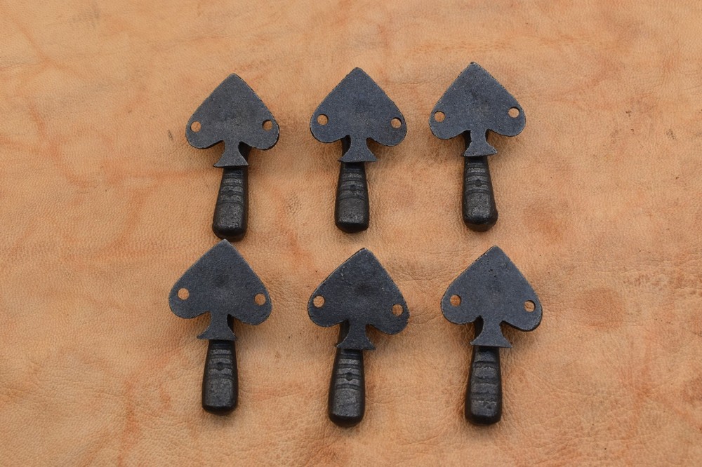 Vintage Cabinet iron Pull drop knob Handles Dresser Drawer Pulls knobs 6 pcs
