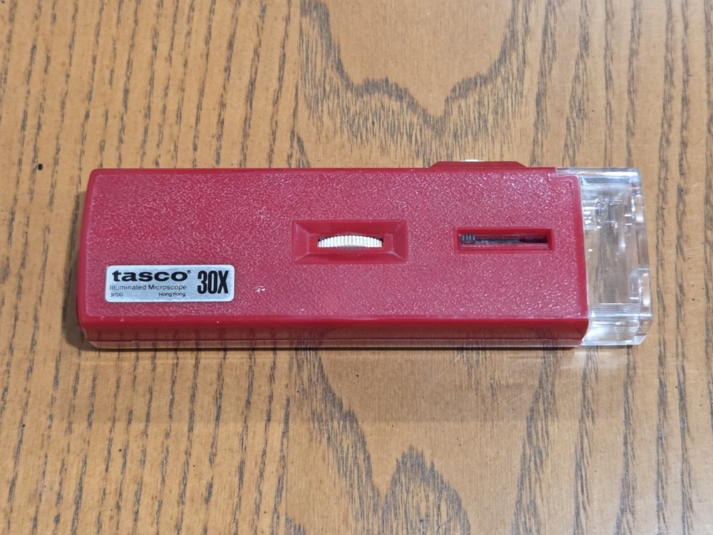 Tasco 30X Illuminated Mircoscope Red