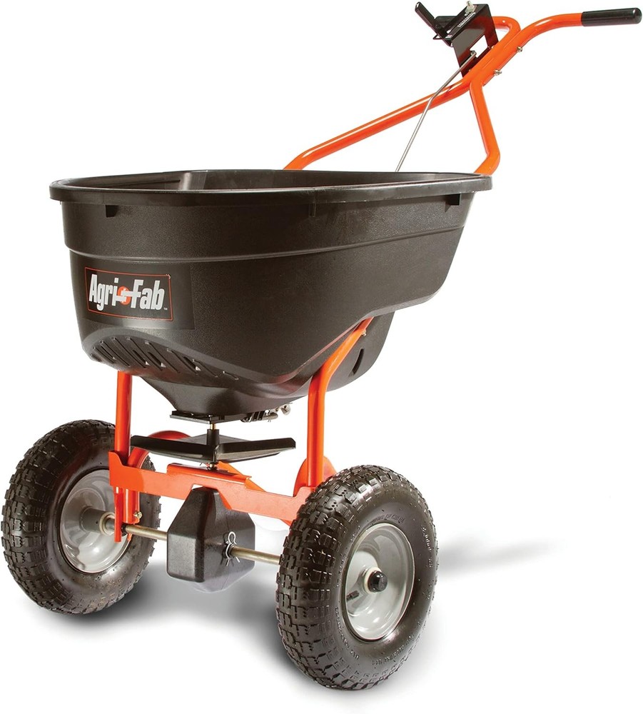 Push Broadcast Spreader for Lawn Seed Fertilizer Salt Use