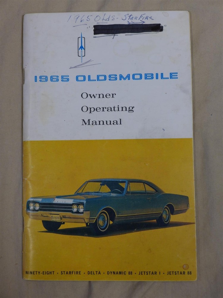 Vintage 1965 OLDSMOBILE Owner Operating Manual/Guide