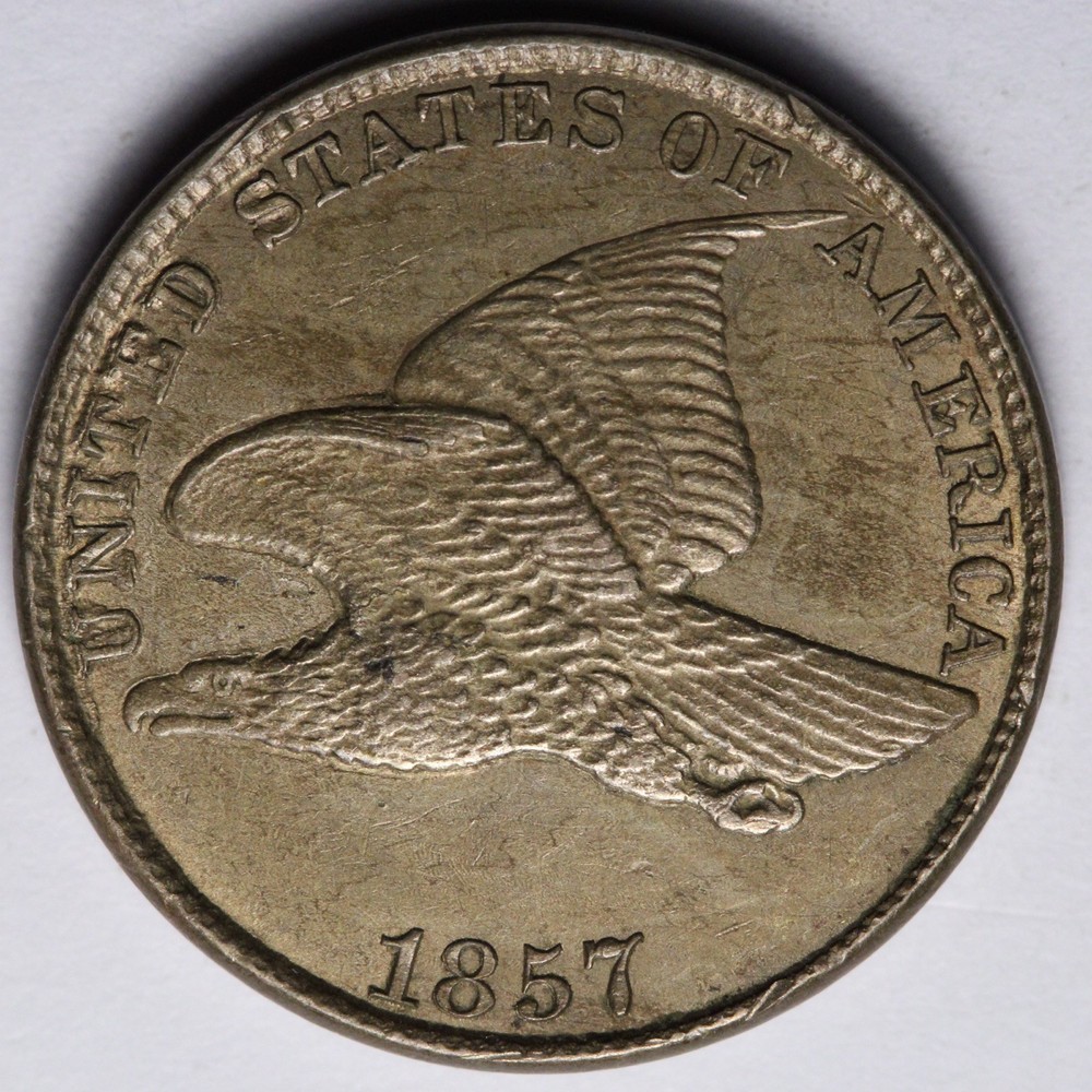 1857 Doubling Error Flying Eagle Cent Penny BU *UNCIRCULATED* MS E107 KXHCM