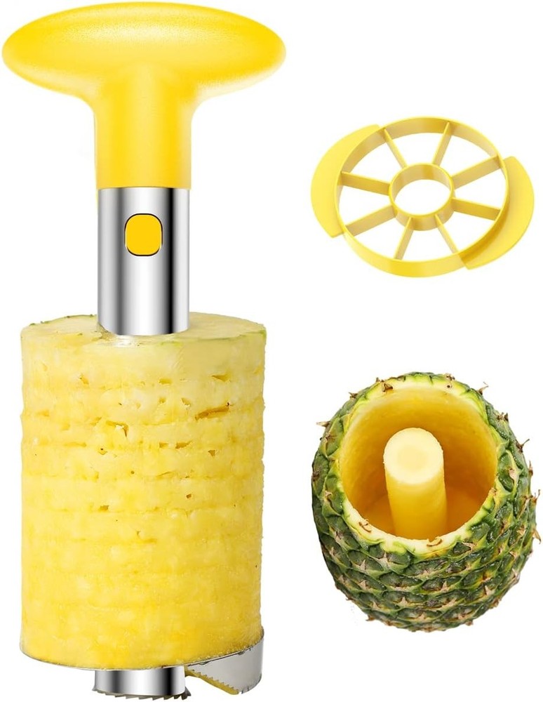 SeTech Easy Kitchen Tool Stainl Steel Fruit Pine Peeler Corer
