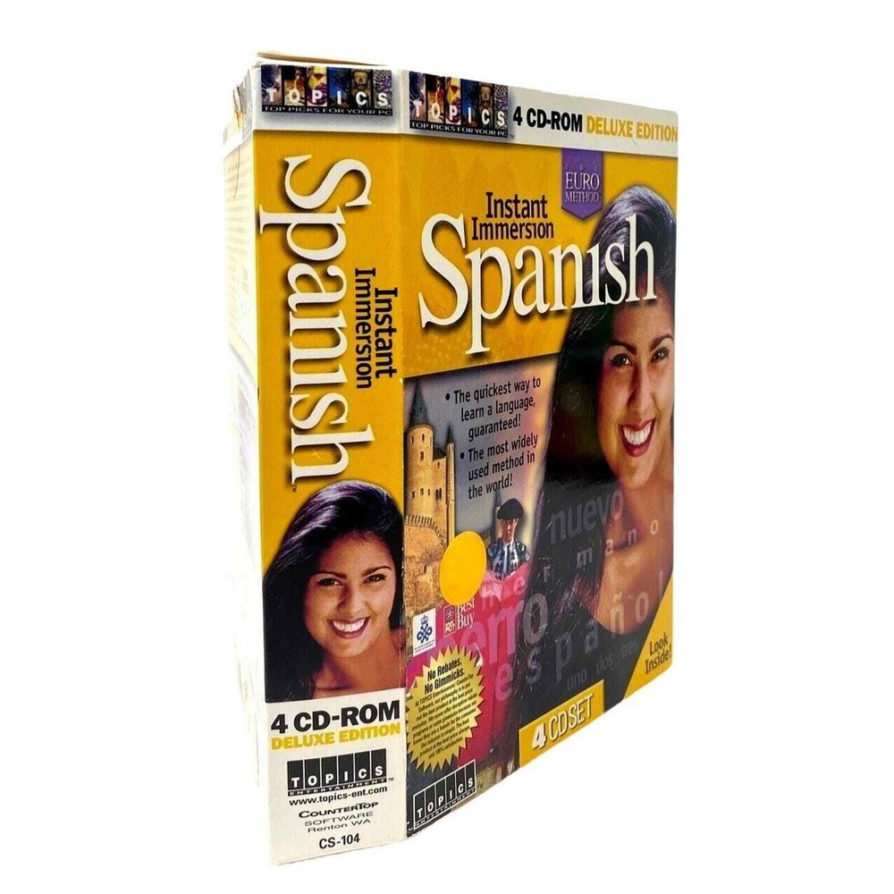 Instant Imersion Euro Method Spanish 4CD-ROM Deluxe Edition - Learn Quickly