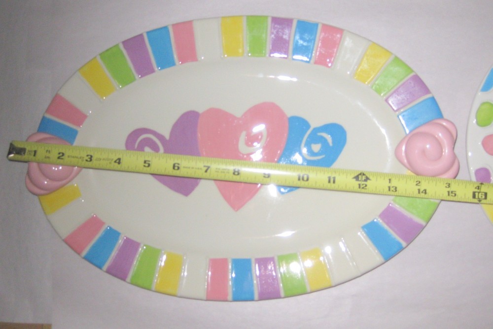 8 pcs Nicole Engblom ceramic serving dish Plates Cups Saucers (PLEASE READ)