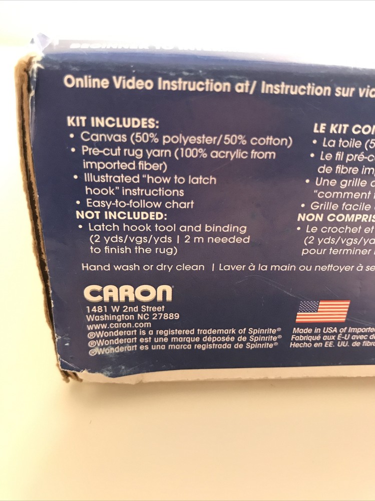 Wonderart Latch Hook Kit 12"X12" Tabby