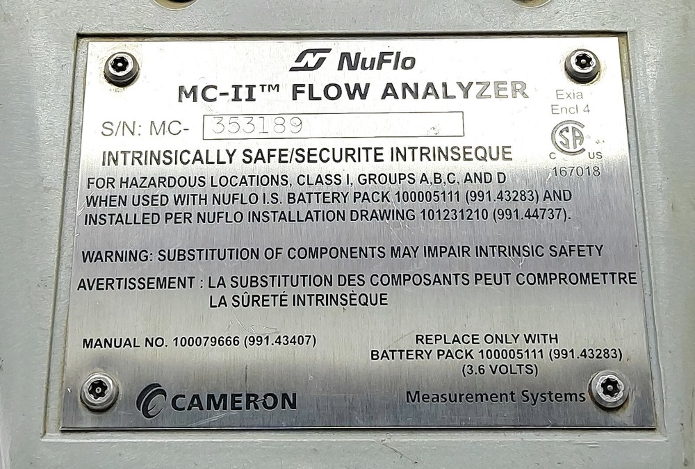 Nuflo MC-II Flow Analyzer 353189