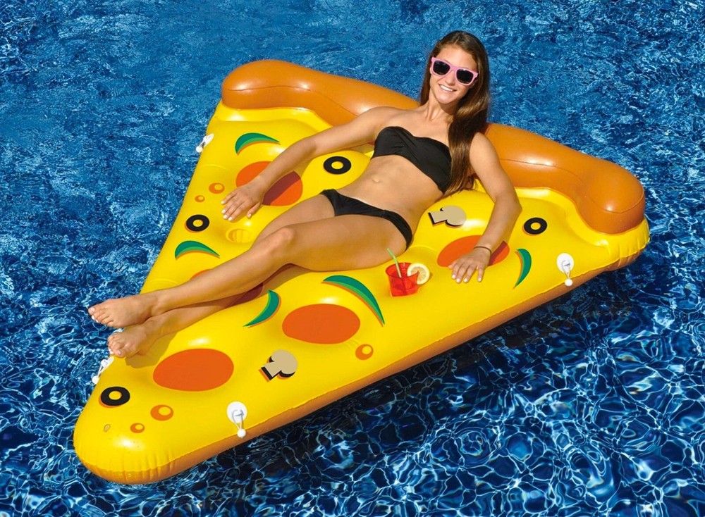 Swimline Inflatable Pizza Slice Swimming Pool Float - 90645
