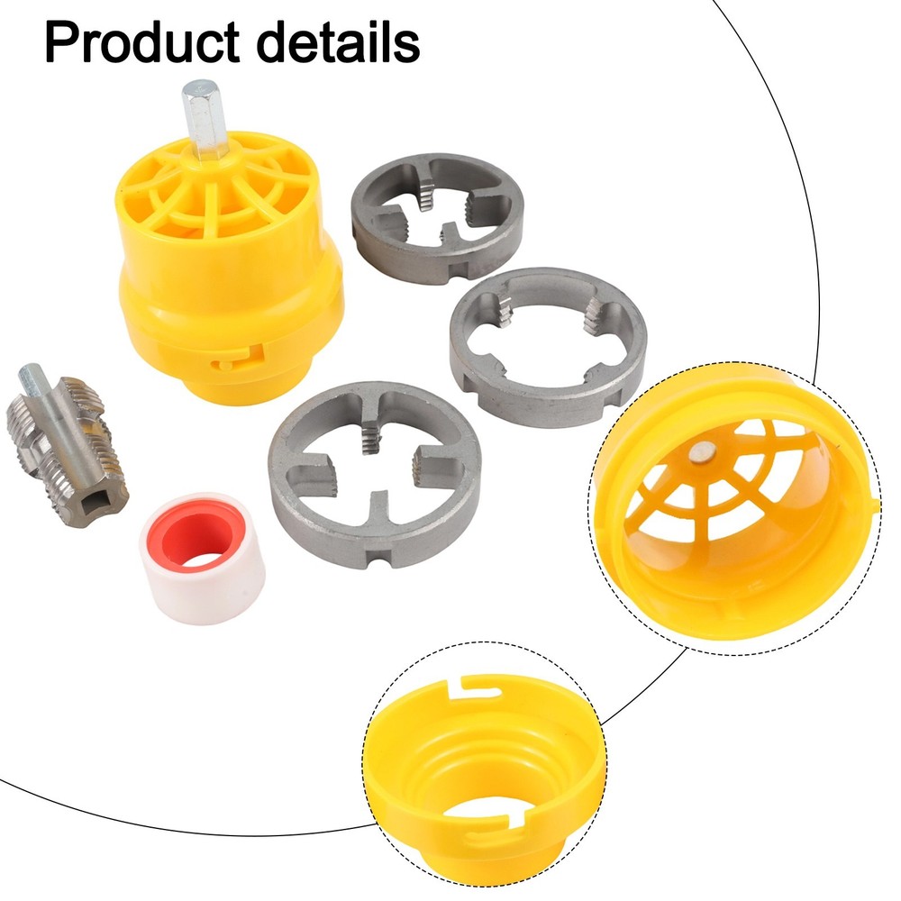 PVC Pipe Threader Dual Function Tool Home Renovation Drill Compatibility
