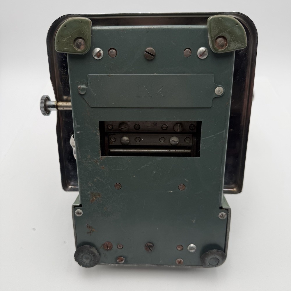 Vintage Hedman Check Protector Excel Model Check Writer w/ Keys