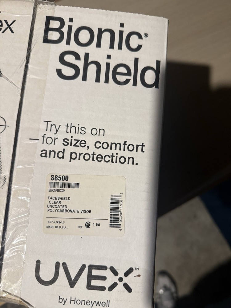 The Uvex Bionic Shield Face Shield with UV Protection