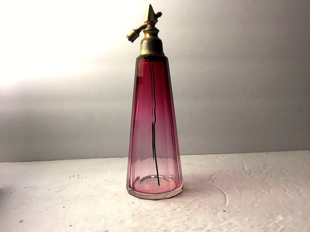 Art Deco Atomizer Perfume Bottle 12 Sided