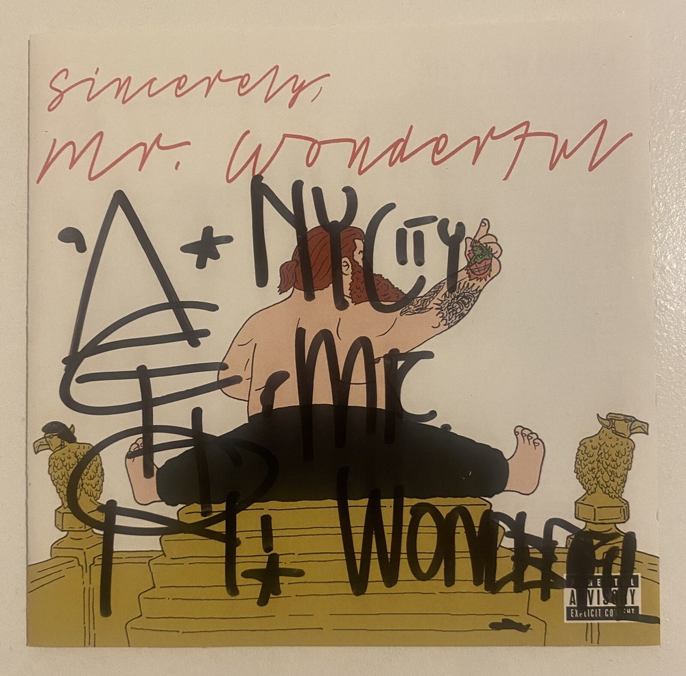 Action Bronson SIGNED Mr. Wonderful CD