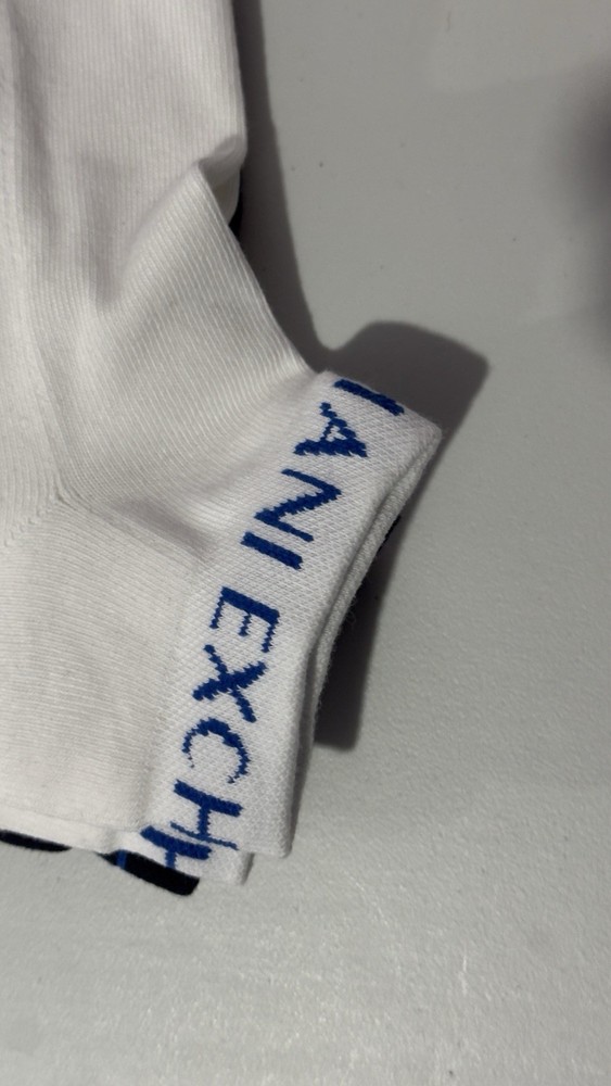 New Armani Exchange Short Sponge Socks 2 Pack