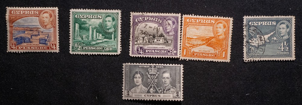 1937-1938 Cyprus stamps