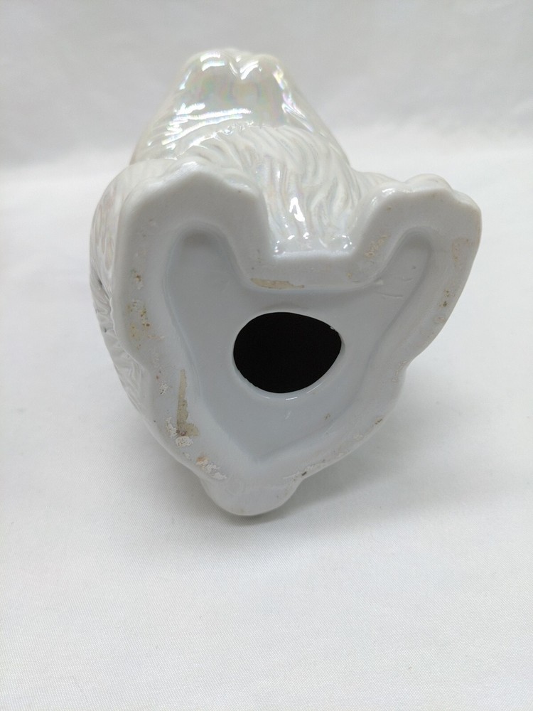 White Ceramic Easter Bunny Figure 5"
