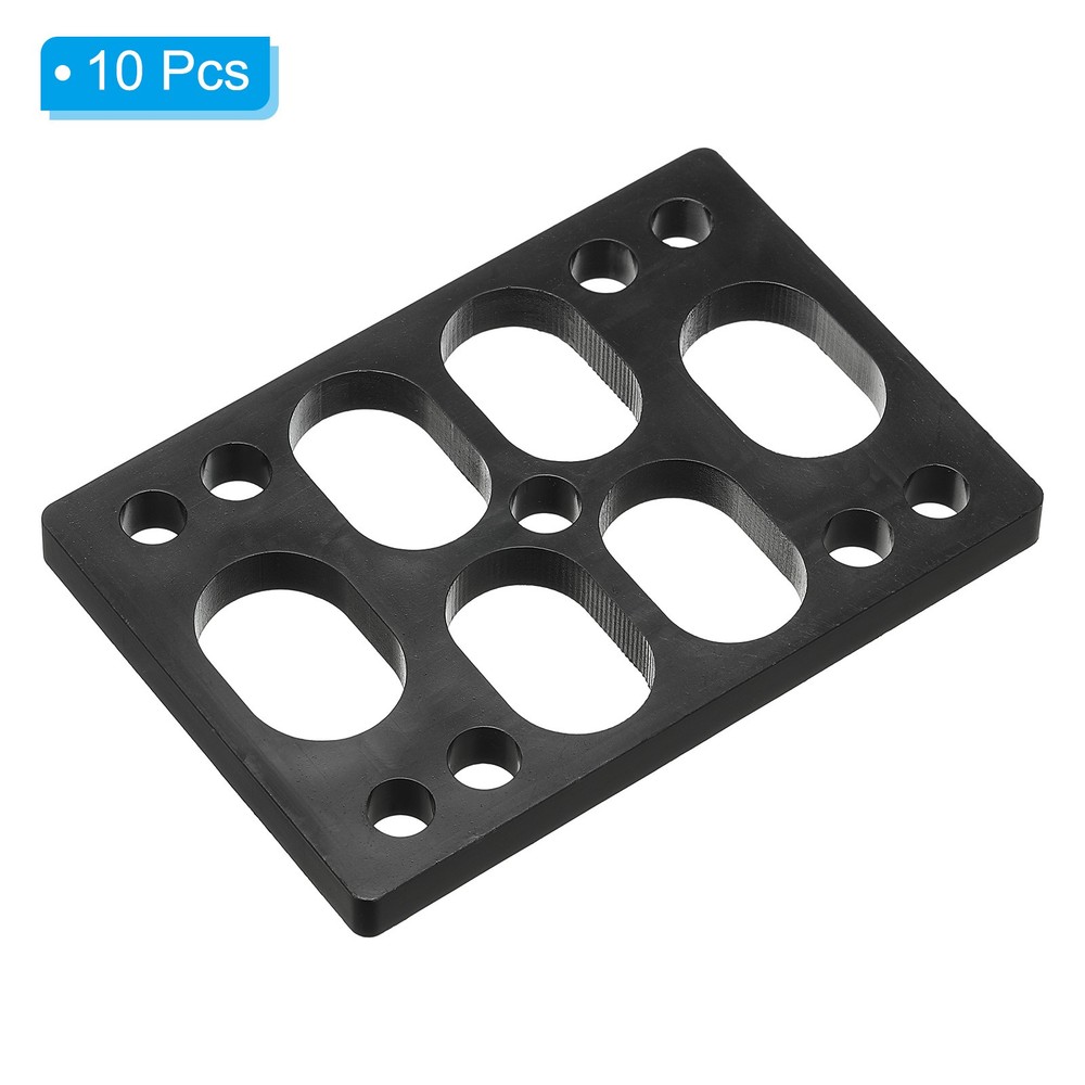1/4"(6mm) Skateboard Riser Pads, 10Pcs Riser Pads Angle Shock Pads, Black