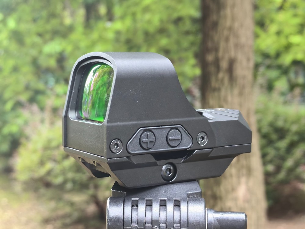 510C Open 2 MOA Dot/64 MOA Circle Red Dot Reflex Sight Multi-Reticle Solar Power