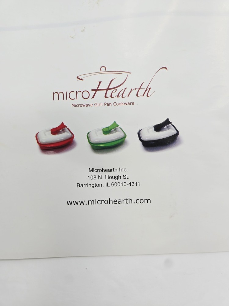 Microhearth Grill Pan for Microwave Cooking, Green Great Condition.