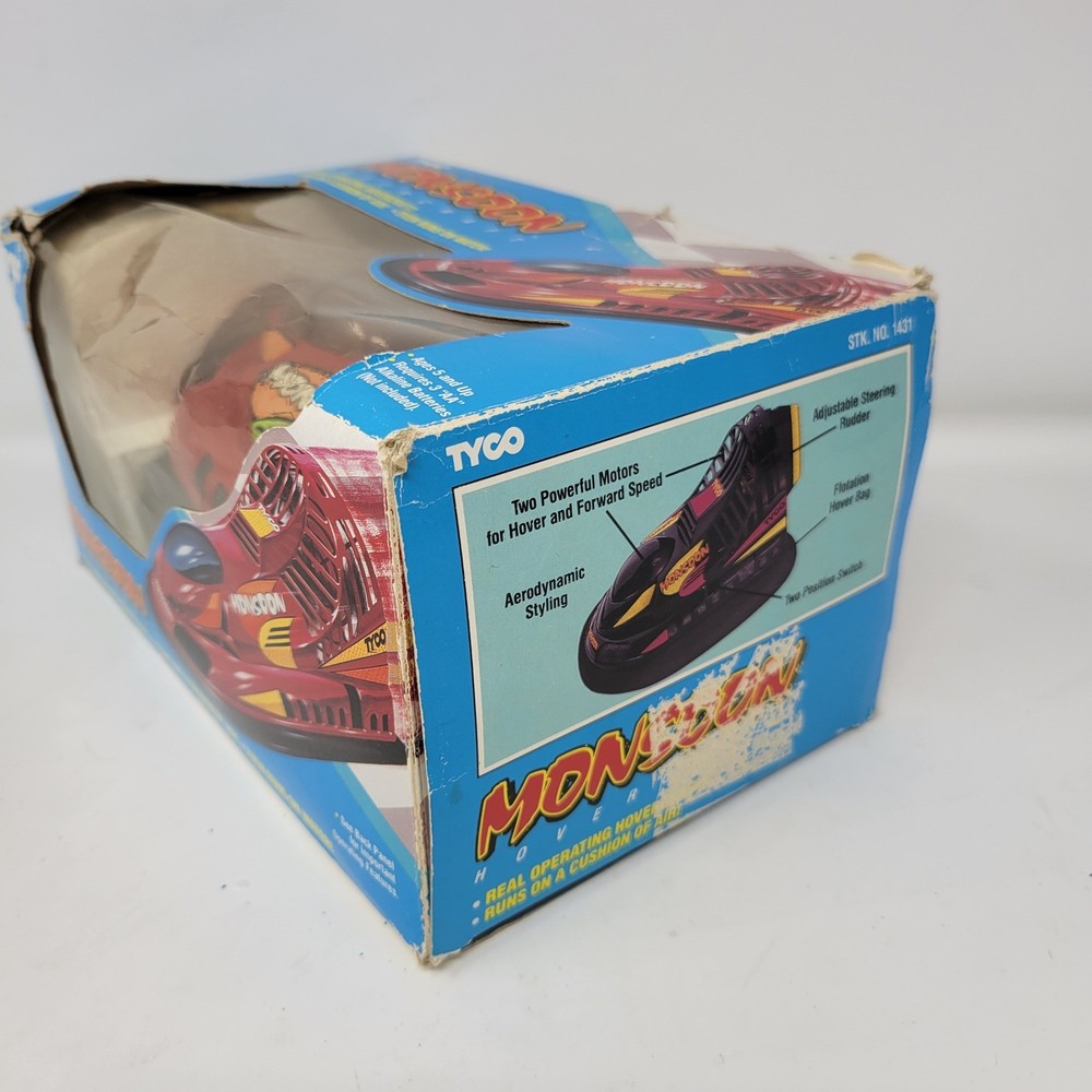 Tyco Monsoon Hovercraft Real Operating Hovercraft 1990 AS-IS