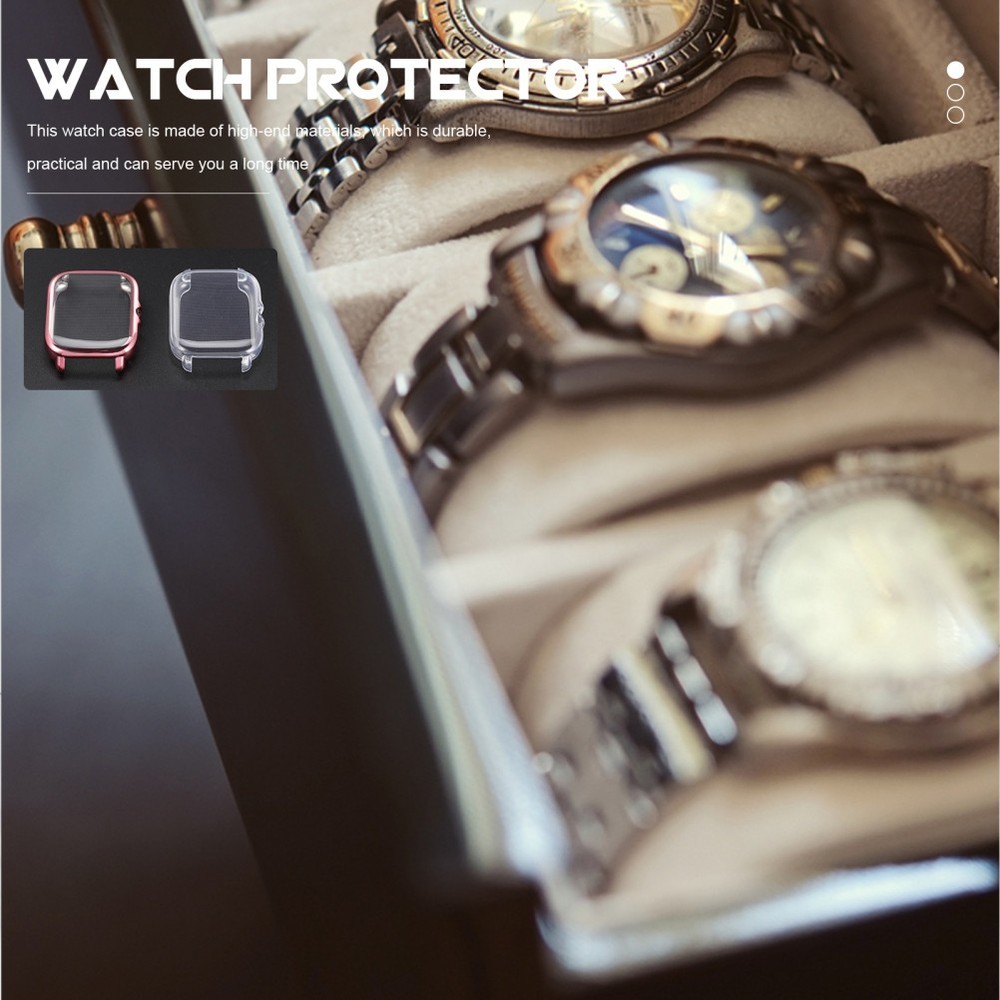 2Pcs Watch Screen Protector Portable Watch Shell Screen Cover Full Case