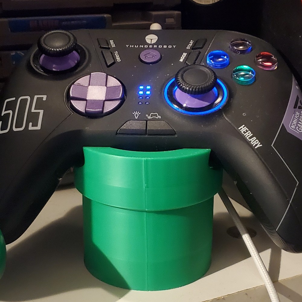 Controller Stand. SMB Plumber Pipe Switch Cartridge Holder. 3D Printed. US Ship