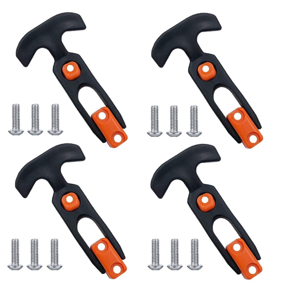 Creatyi 2 PCS Cooler Latch Replacements Durable Black, Orange