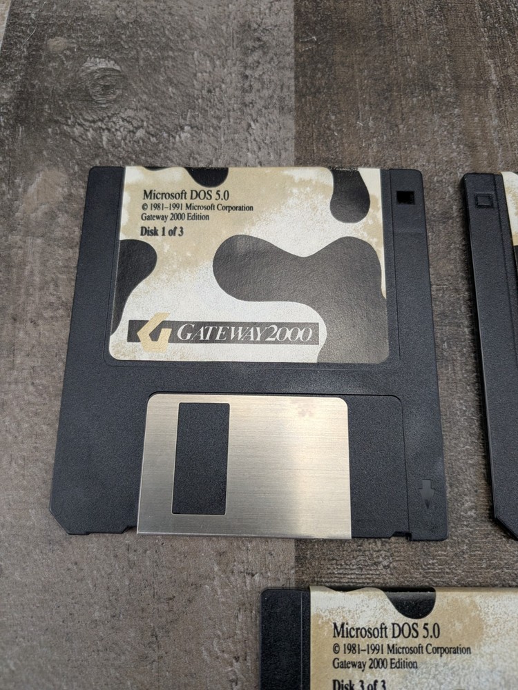 USED GATEWAY 2000 MS DOS 5.0 SOFTWARE