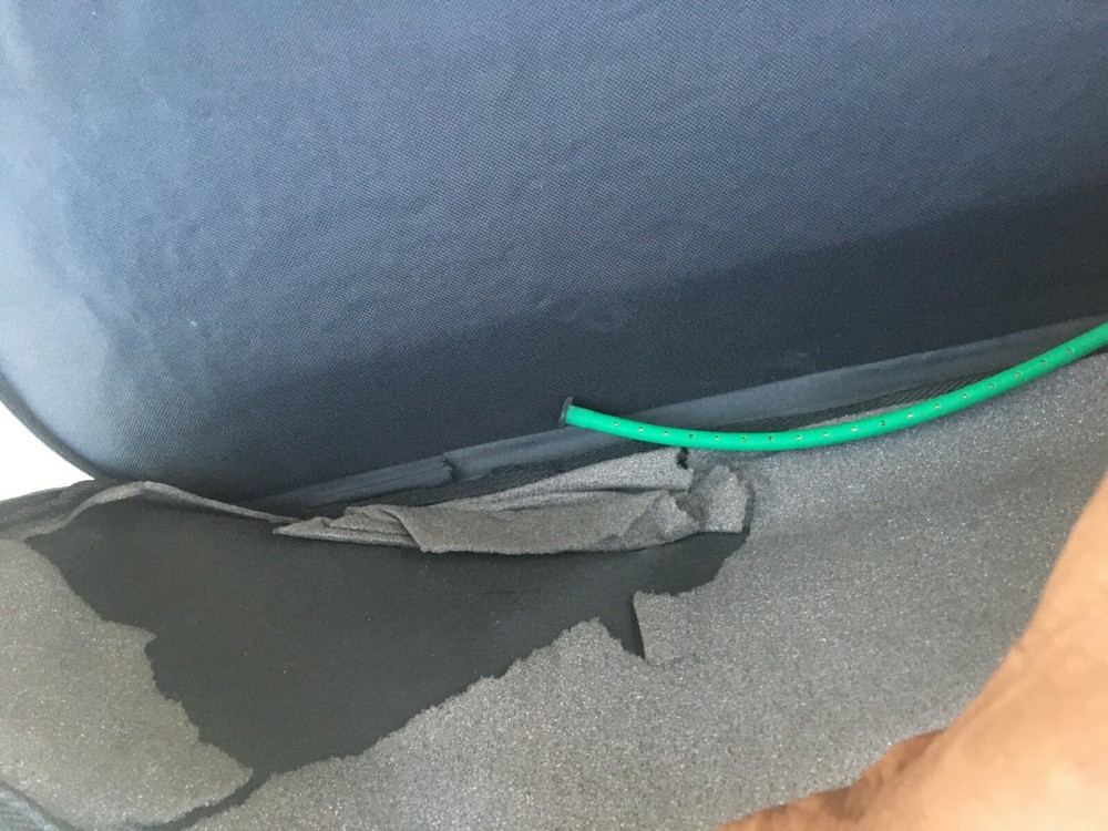 Violin Case Bag Zipper Backpack Strap Softcover Black Cloth Plastic Handle