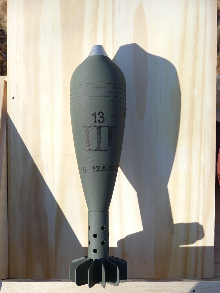 8cm German Wgr. 34 Shell 3d Replica