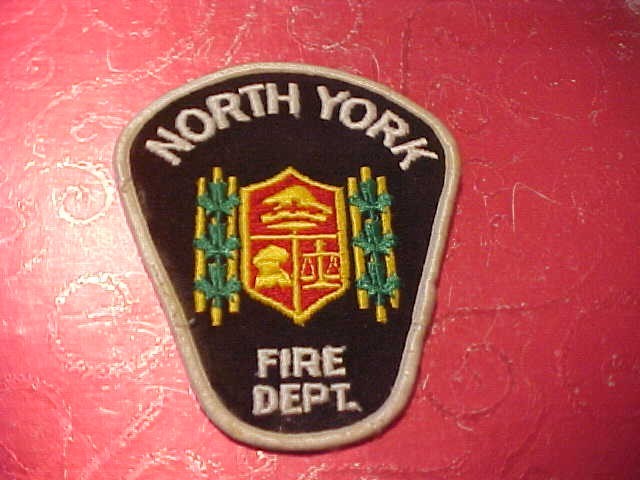 NORTH YORK CANADA FIRE DEPARTMENT PATCH SHOULDER SIZE NEW