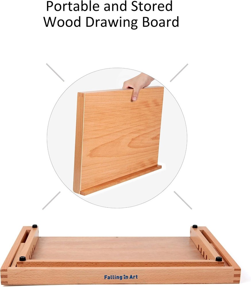 Lightweight Drafting Easel with Smooth Beech Surface – Perfect for Sketching