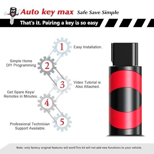 Programmable Keyfob, Replacement Car Keys Fob and 4 Btn (SUV) Programmer Kit