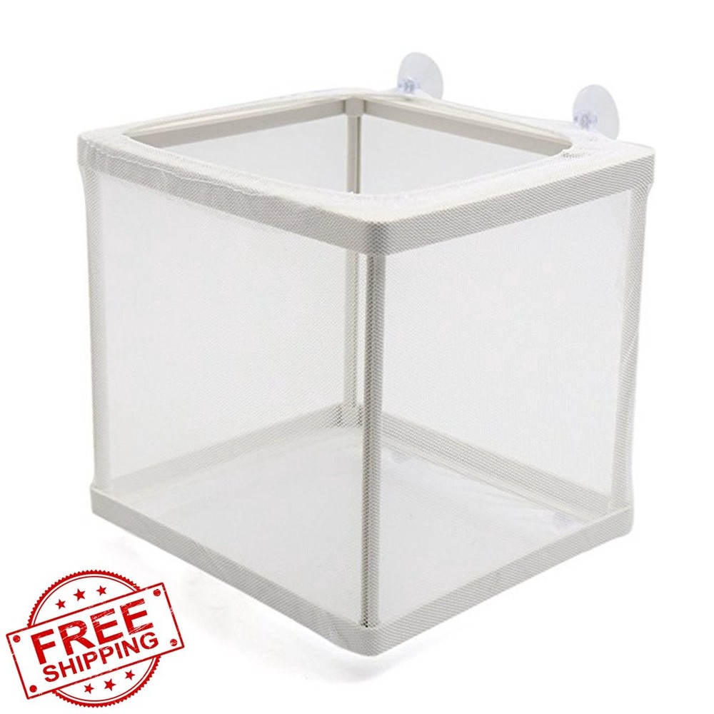 White Nylon Mesh Fish Fry Hatchery Breeder Box Net