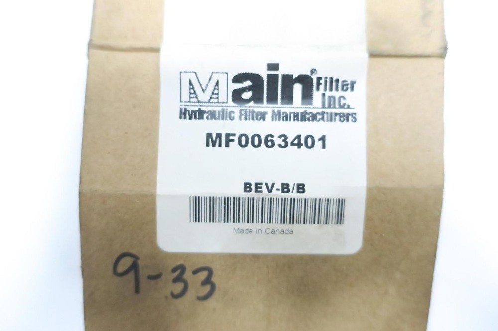 Main Filter MF0063401 Hydraulic Filter Element
