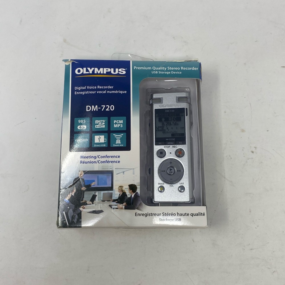 Olympus DM-720 Digital Voice Recorder 4GB Silver