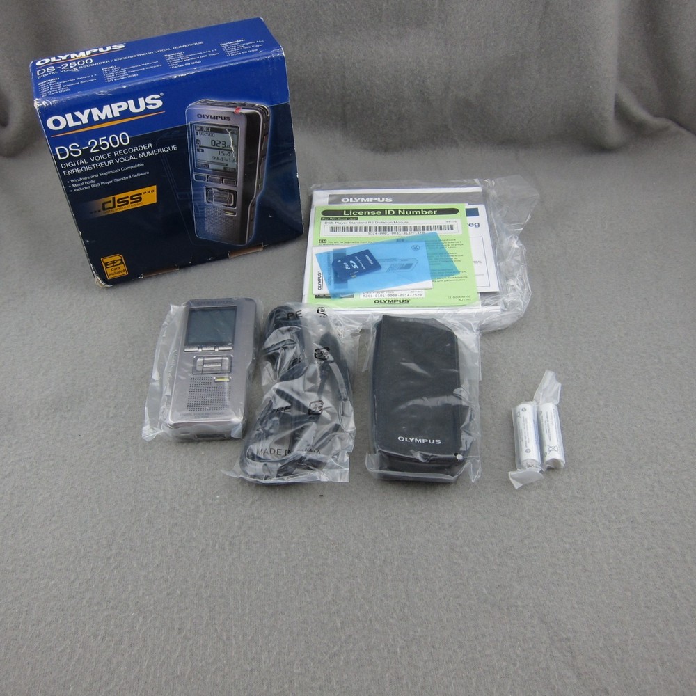 OLYMPUS DS-2500 Digital Voice Recorder dssPRO Open Box