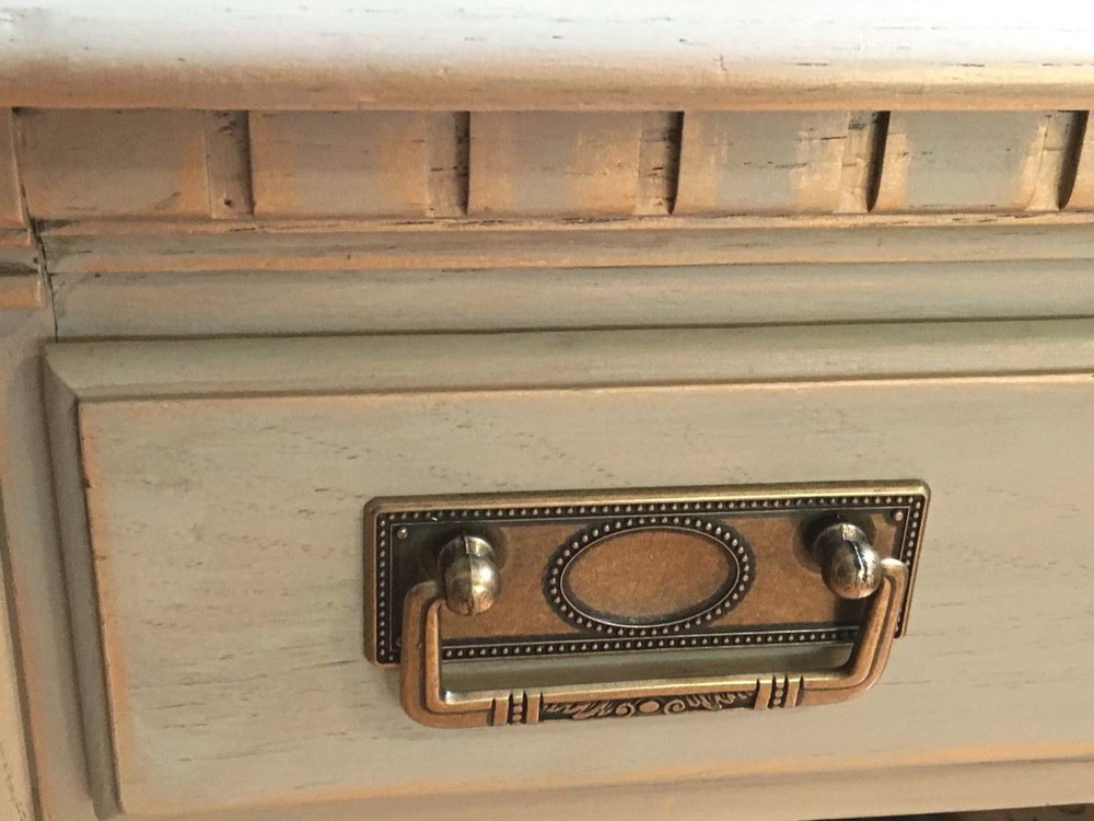 2-1/2" Vintage Federal Style Rectangular Bail Pull Antique Brass