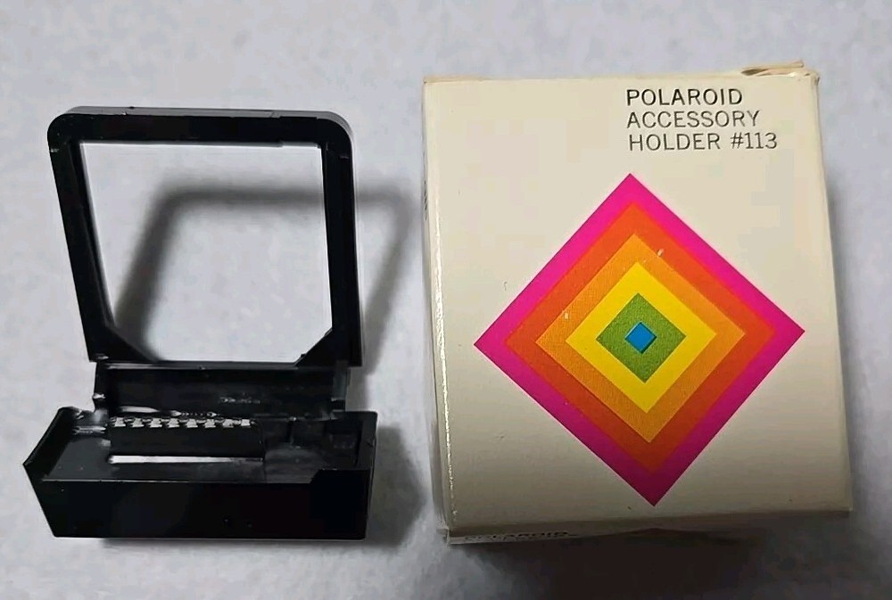 Vintage Polaroid Accessory Holder #113 In Box For Folding Sx-70 Camera Pre-owned